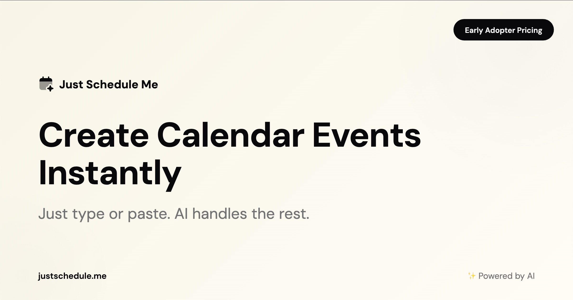 Show HN: Just Schedule Me – Instantly add events to your calendar